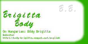 brigitta body business card